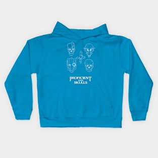 Proficient With Skulls (Double Sided) Kids Hoodie